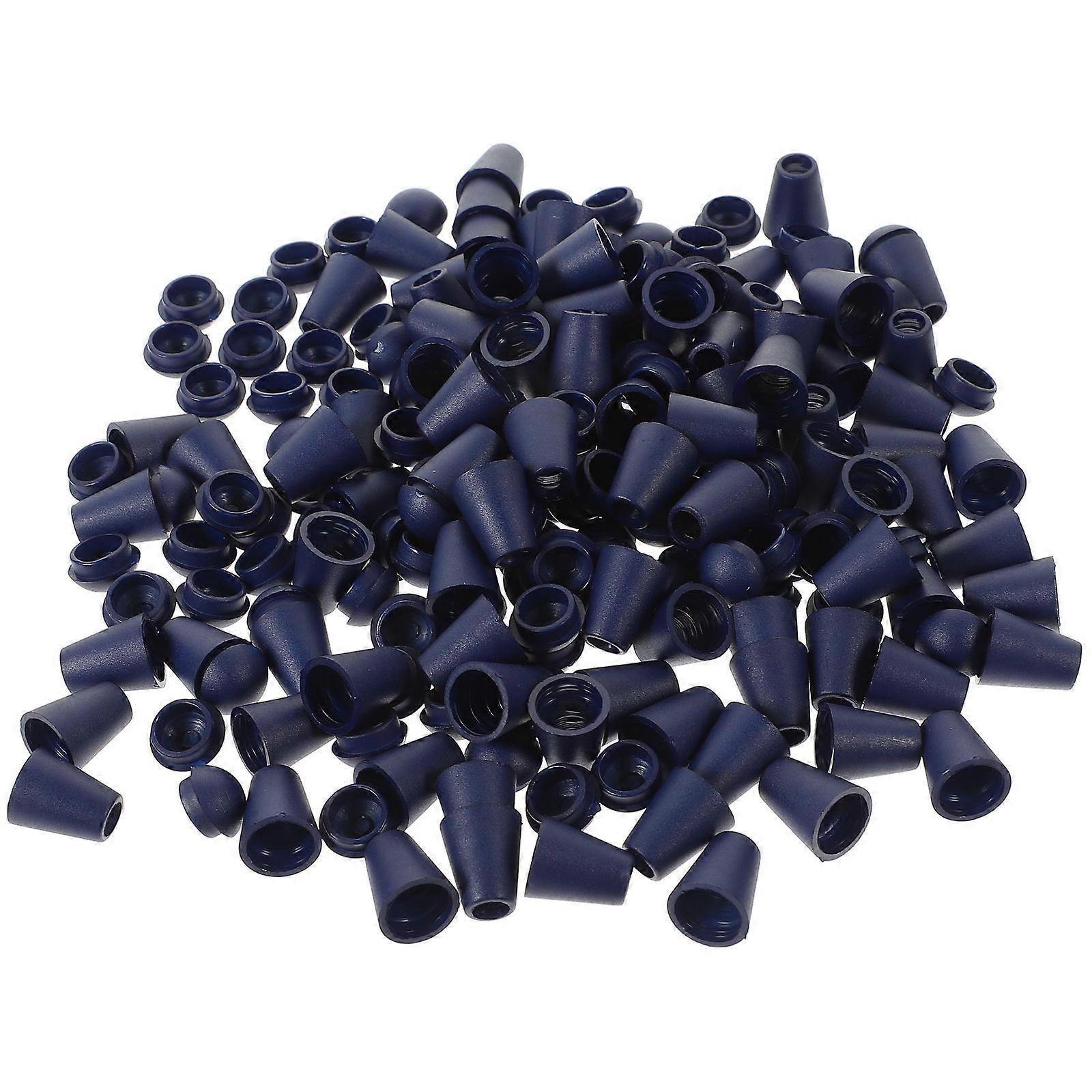 Rope Stopper 100Pcs Cord End Caps Drawstring Lock For Home Use And Clothing Stores In Blue