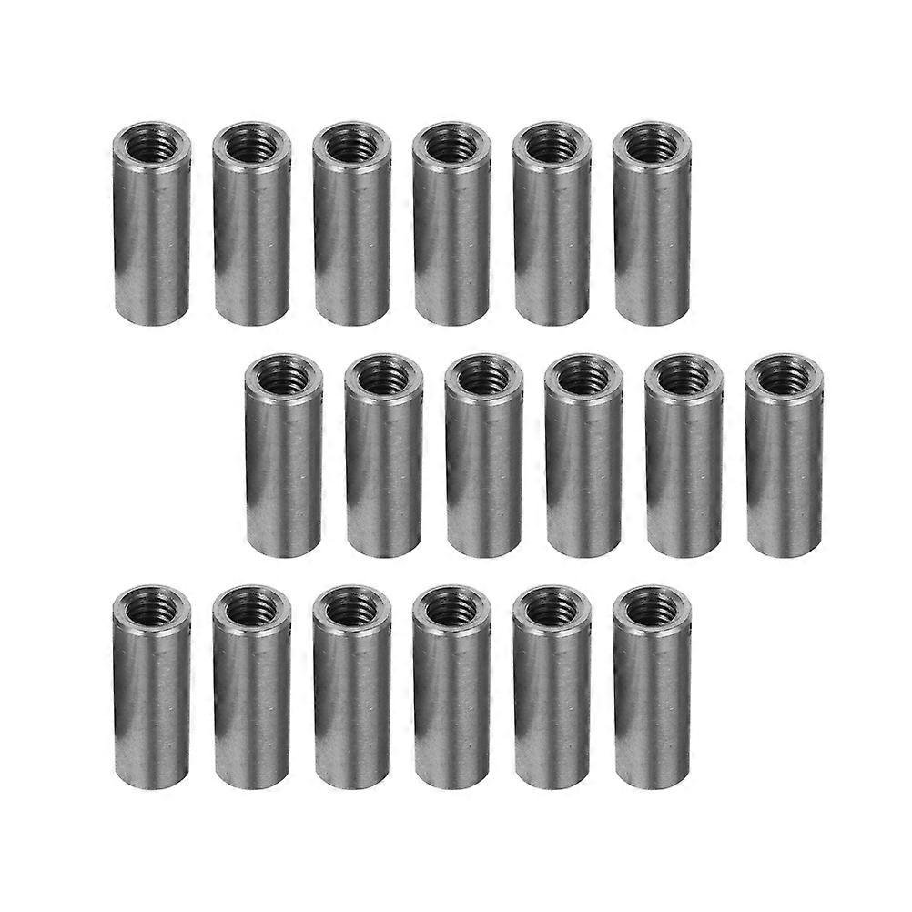 Welding Nuts 20Pcs Stainless Steel Connecting Nuts For Wall Industrial Use Shape Cylindrical Function Adjusting Brackets