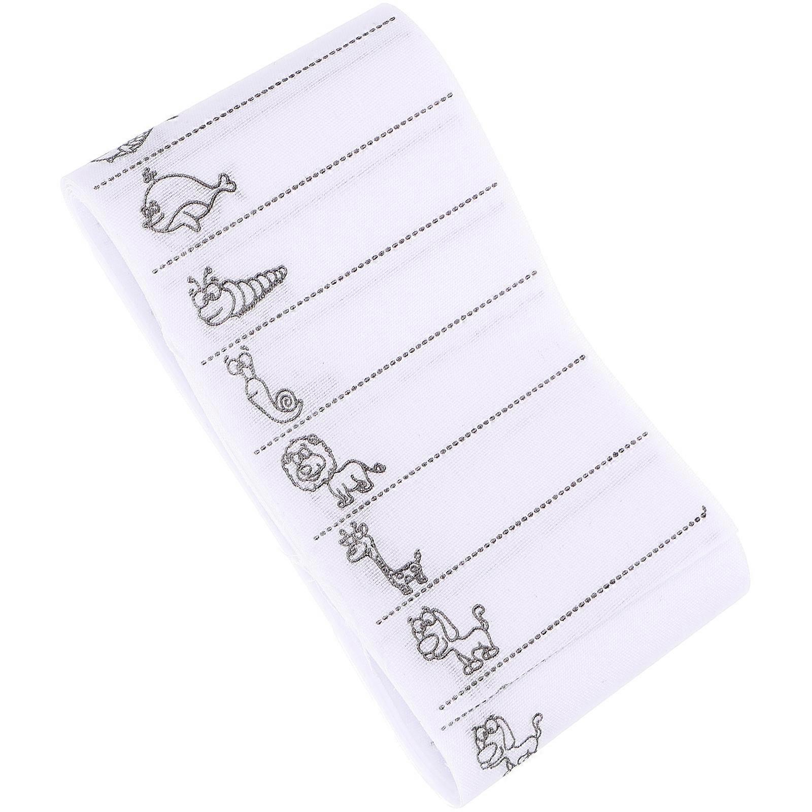 衣類用名前ラベルの耐久性のあるアイロン、耐摩耗性裁縫用品、学校、キャンプ、介護施設用の空白の書き込み可能なタグ、漫画スタイルのパッチ