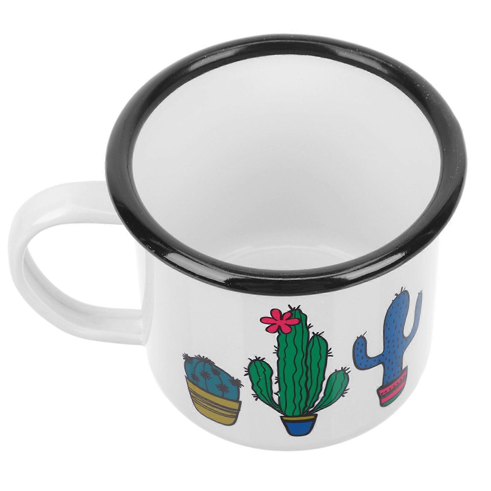 Stylish Enamel Drinking Cup Perfect For Adults In Assorted Color 1Set For Tea Coffee And Water Holding