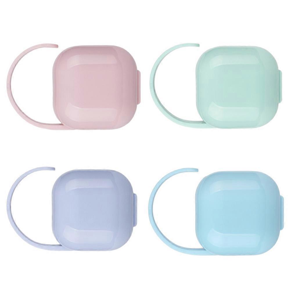 The **4pcs Storage Containers / Portable Soother Holder Boxes** are a practical and hygienic solution for parents who are always on the go. Designed