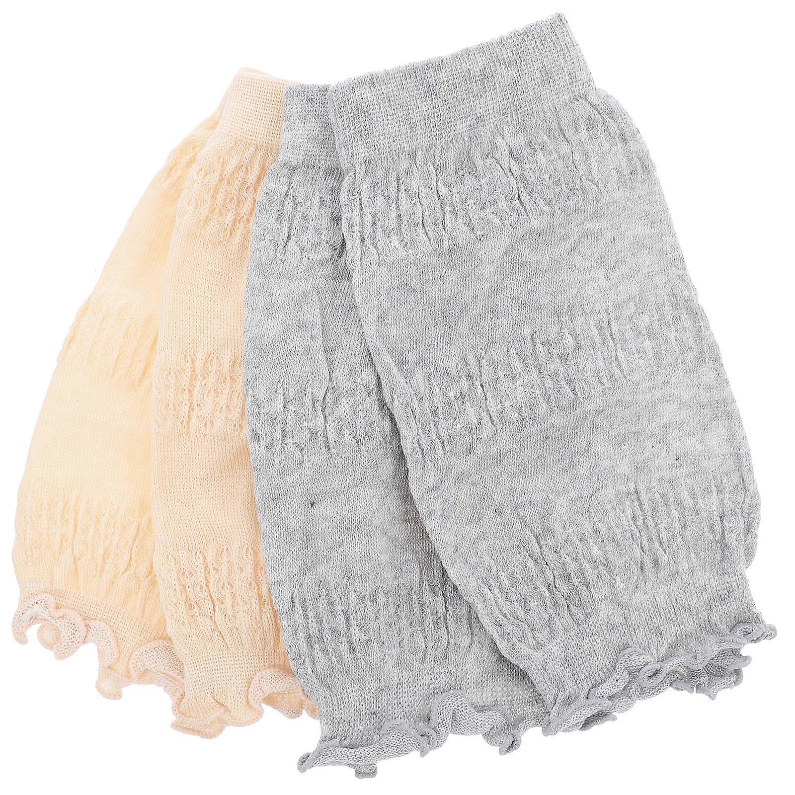 Toddler Knee Pads 2 Pairs Cotton Braces For Jogging In Assorted Color For Prevention