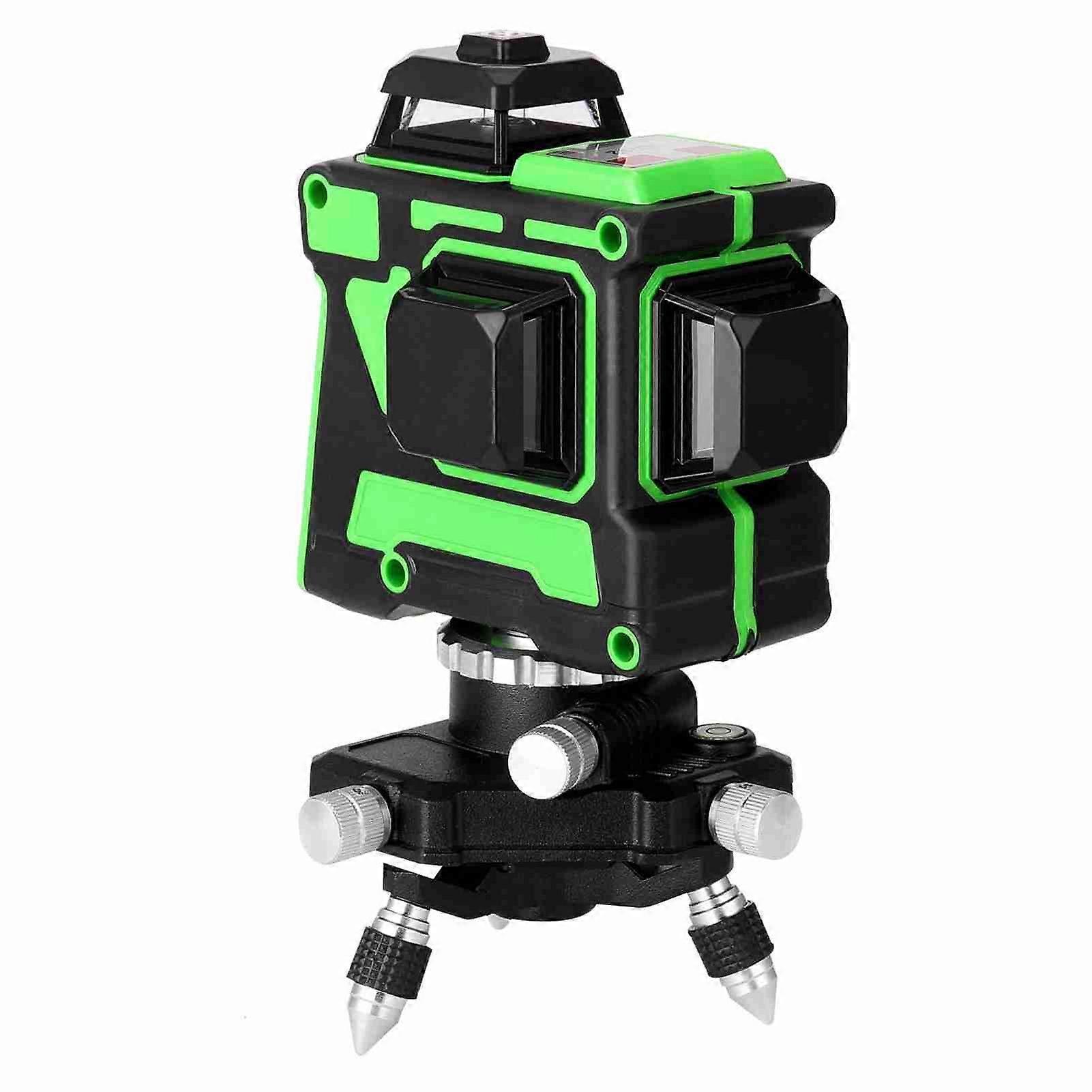 3D 12 Lines Self-Leveling Laser Level with 1.2M Adjustable Tripod Stand