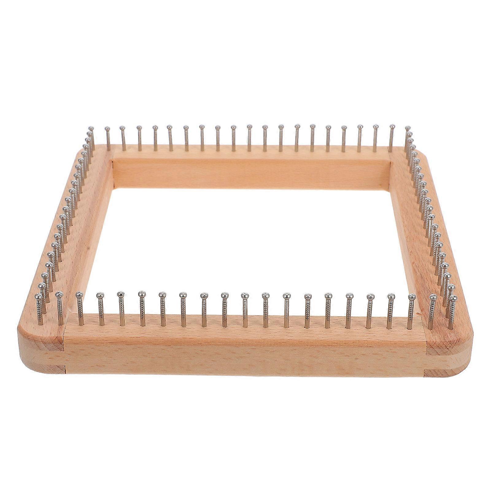 Wooden Knitting Loom Square Board for DIY Crafting Durable Wood Material Unleash Creativity 4.7 x