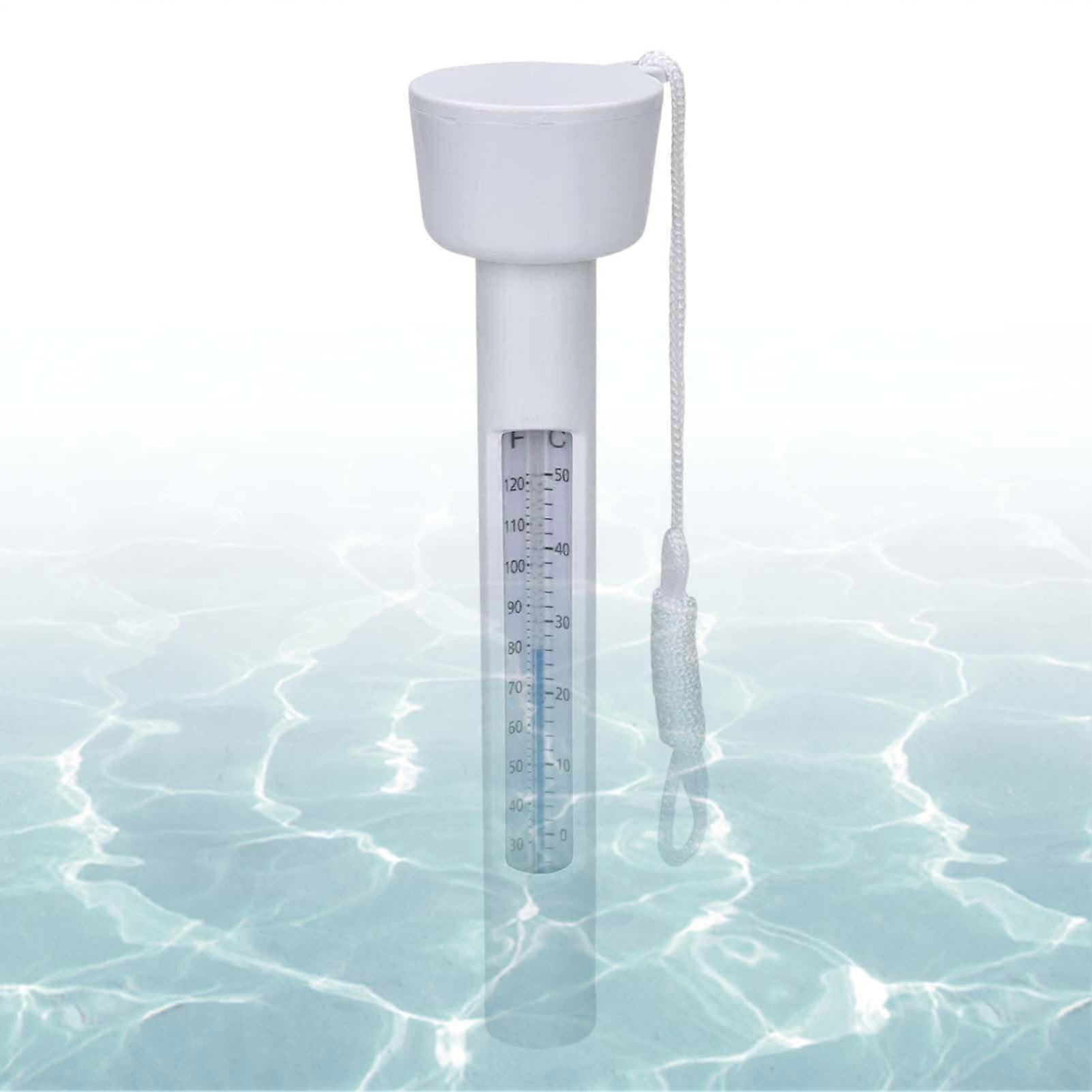 Poolthermometer With Hanging Cord 0-50C Floating Pool Thermometer For Family Swimming Pool Spa Home Aquarium Pond