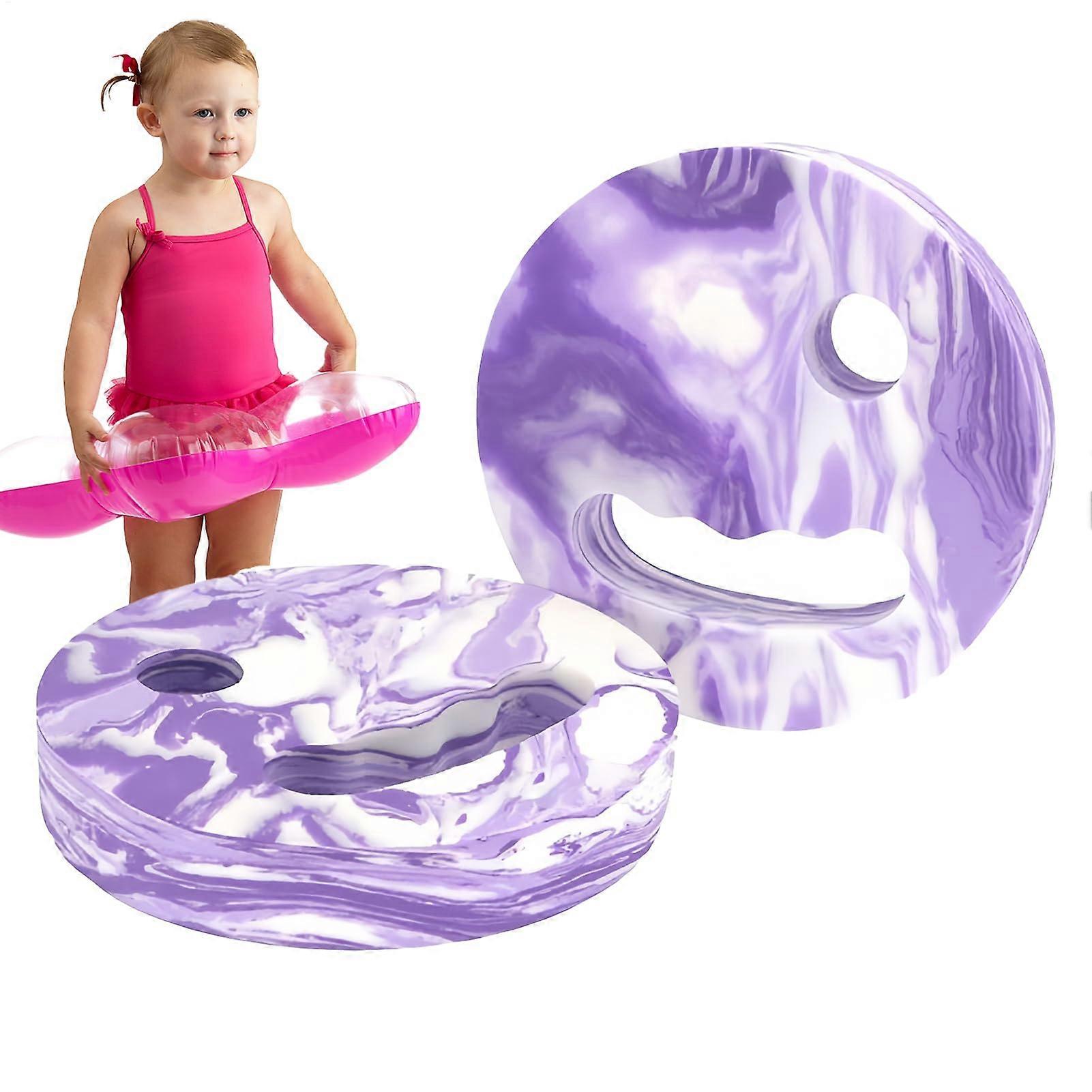 Swimming Rafts  Hand Float for Swimming Training, Swimming Aid with Handle Openings, Water Toy for Children, Violet