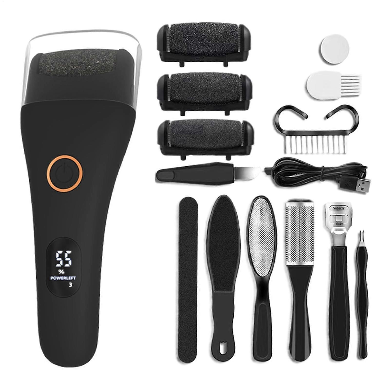 Electric Foot File Callus Remover Professional Pedicure Tool Cordless Foot Buffer