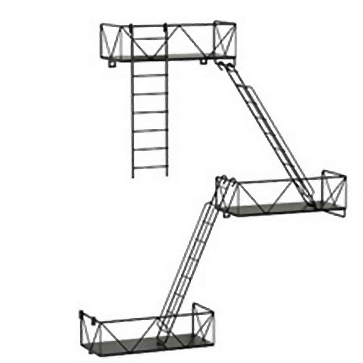 For fire escape wall racks wall mounts shelves