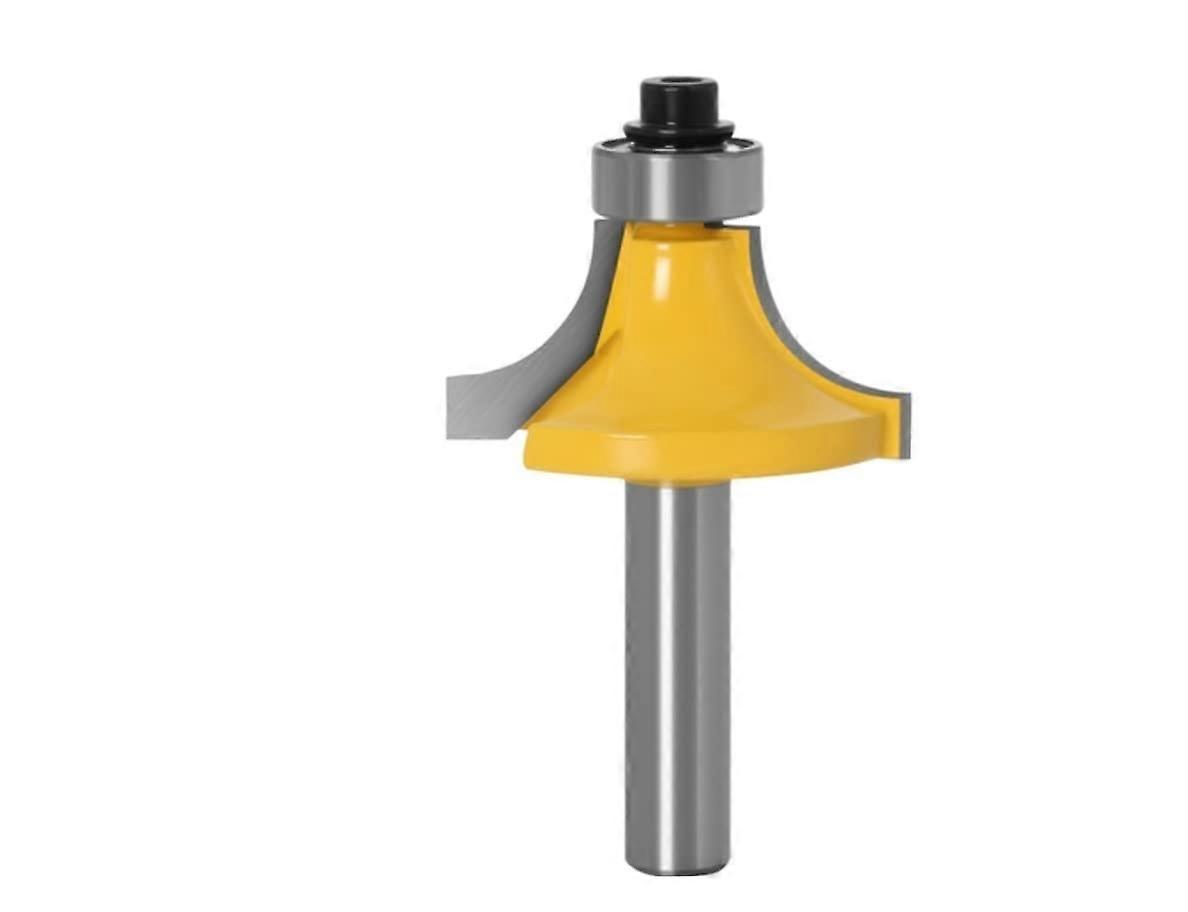 8 mm Shank Round-Over Milling Cutter for Wood, 2 Flute End Mill with Bearing, Corner Round Over Bit, 8X35 Size