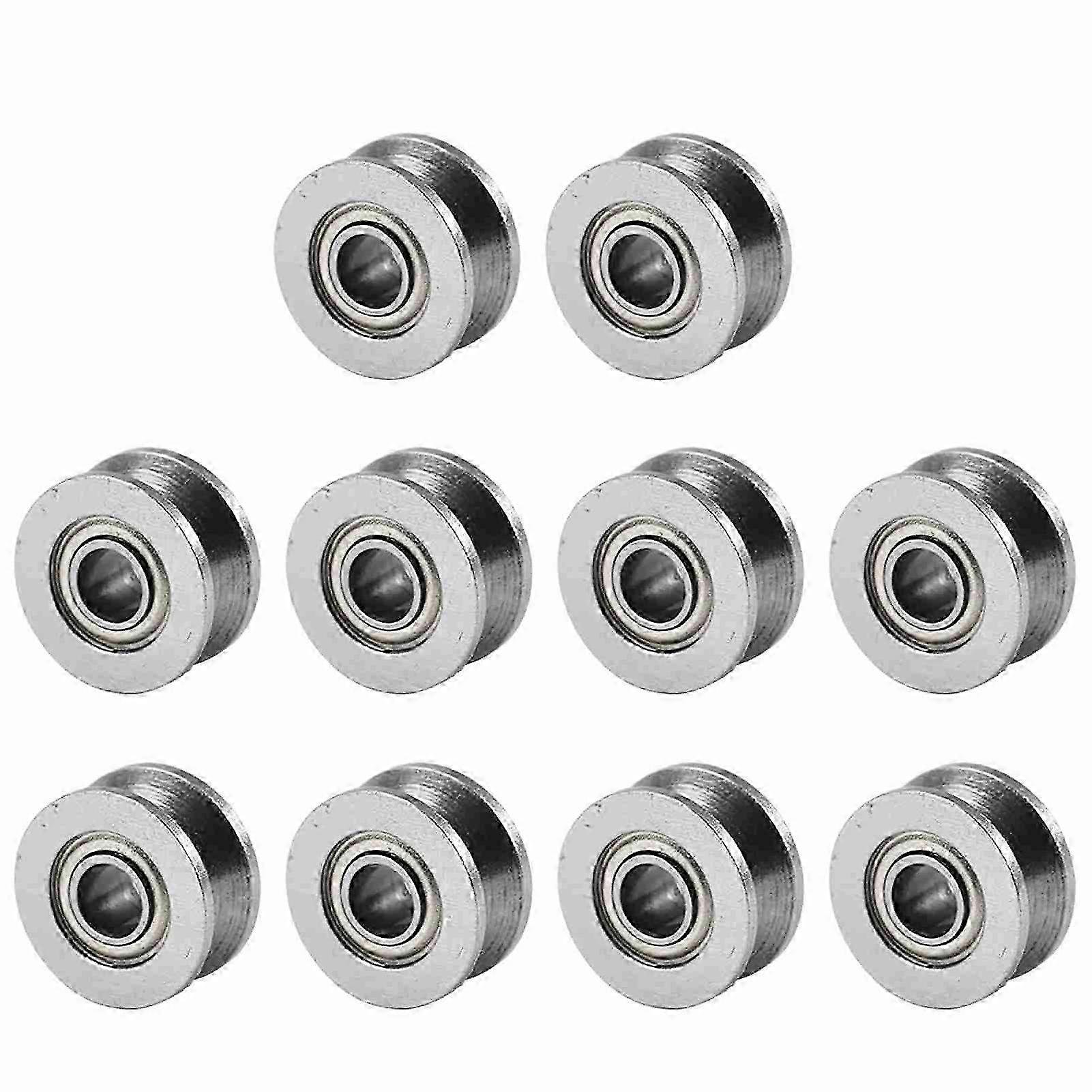 V624ZZ 4x13x6mm V Groove Bearing 10pcs for Linear Motion System Rail Track