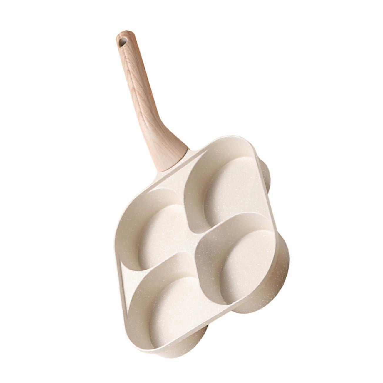 4 Egg Burger Pan Nonstick Mini Frying Pan Breakfast Sandwich Maker Induction Hob Skillet Egg Cooker