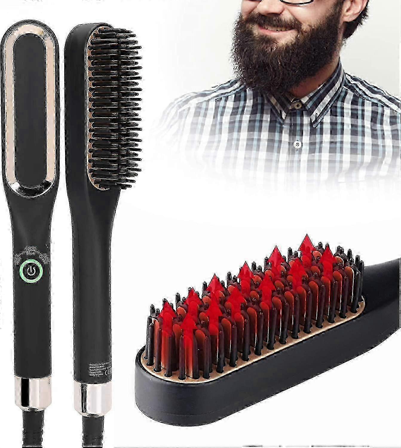Herren Bartglätter Kamm - Styling Tool für Bärte & Schnurrbärte mit Hitzeschutz