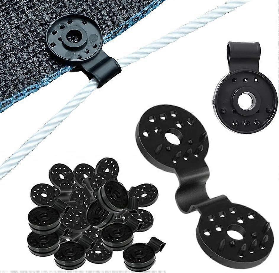 Shade Cloth Heavy Duty Lock Grip, Upgrade Shade Cloth Fix Plastic Clamp Round