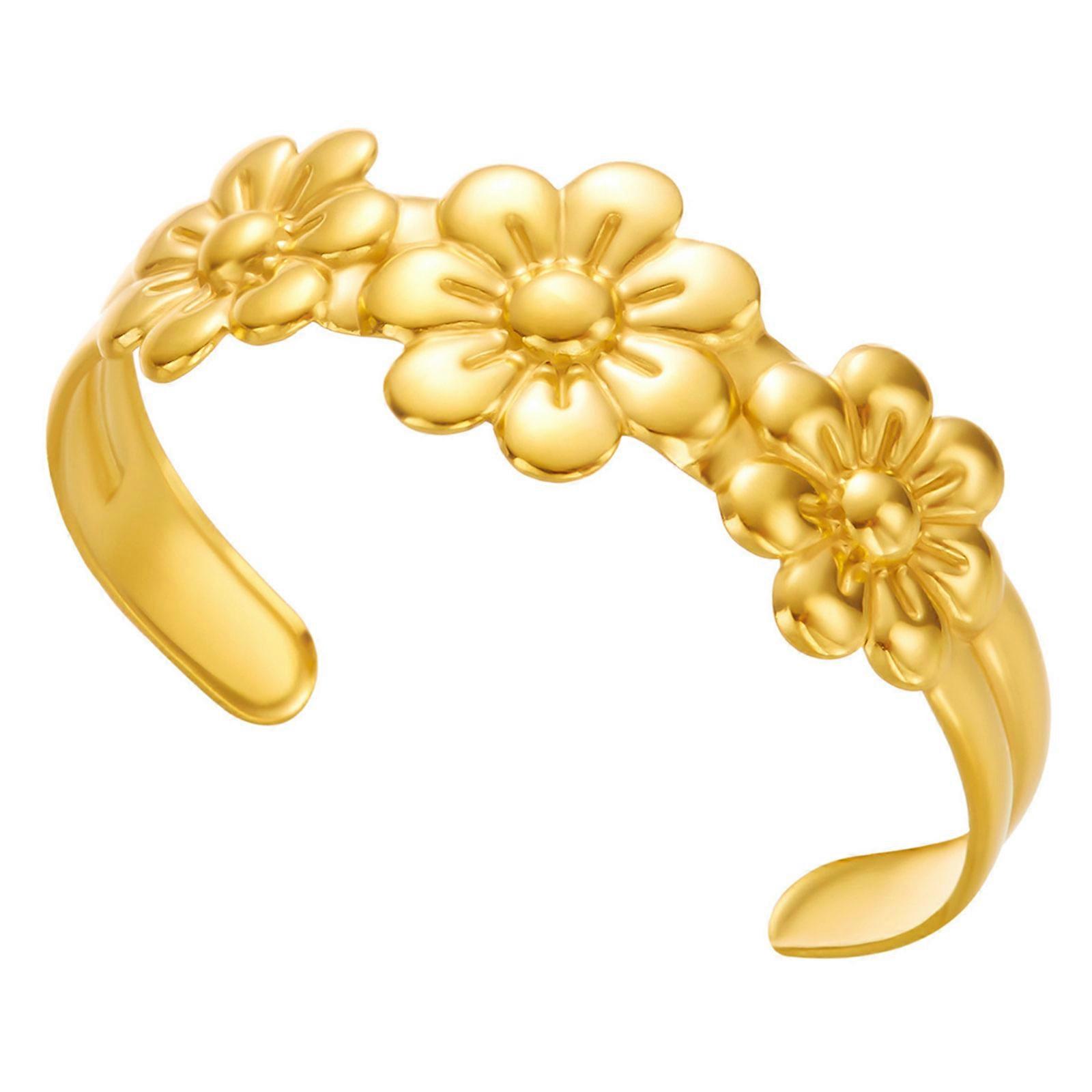 Modern Seaside Theme Flexible Cuff Bracelet Featuring Waves And Starfish Hypoallergenically Metal Lightweight Accessory Multicolor