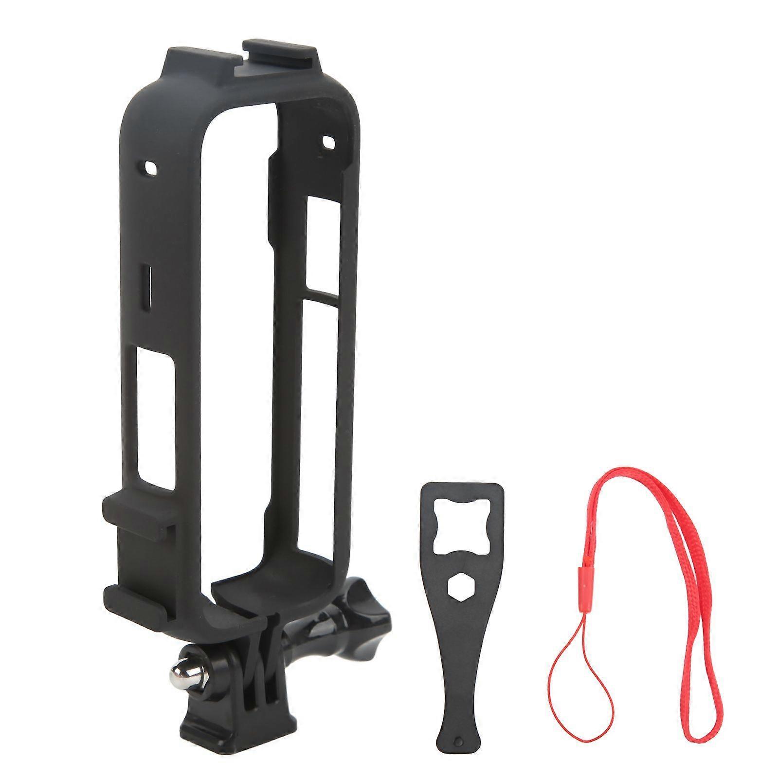 Protective Frame for Insta360 One X3 Panoramic Action Camera Plastic Housing Case with Cold Shoe Interface