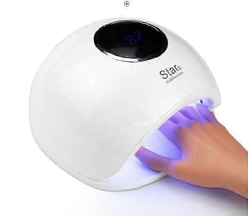 UV LED Nail Lamp 72W Professional Nail Dryer with LCD Display and Automatic Sensor 4 Timer Settings