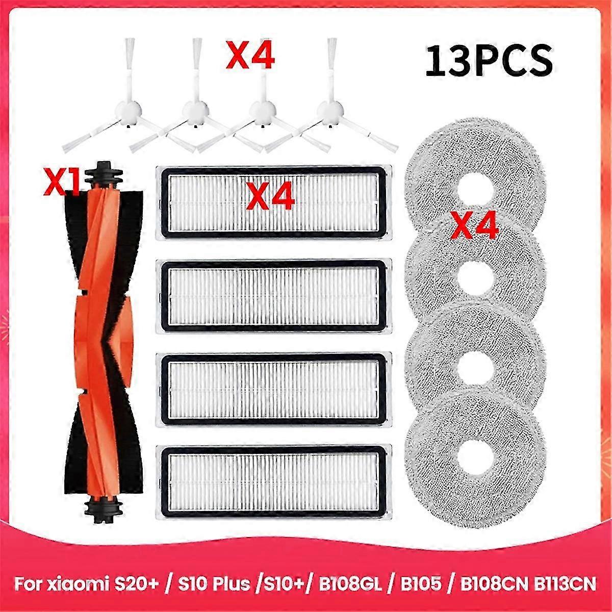 Suitable for Xiaomi S20+ S10 Plus B108GL B105 B108CN B113CN Vacuum Main Side Brush Hepa Filter