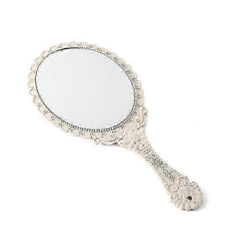 Hand Mirror Vintage Handheld Mirror with Handle Vanity Makeup Mirro...