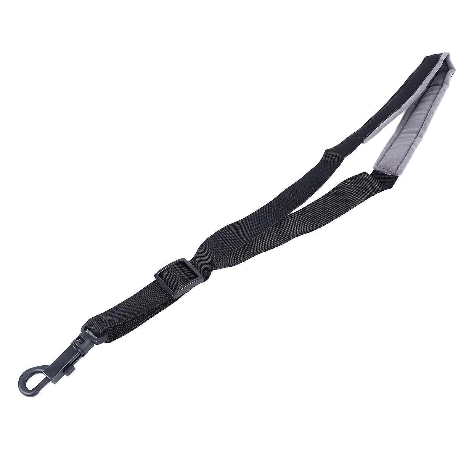 Adjustable Grey Saxophone Shoulder Strap Nylon Flannel Comfort