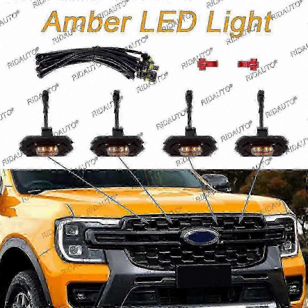 Yellow Raptor Style LED Light for Next Gen Ranger Wildtrak 2023-2024 Upgrade