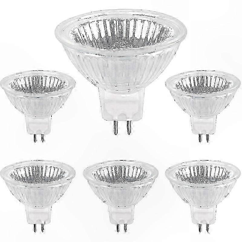 GU5.3 Halogen Bulbs, 50W 12V, 6-Pack Spotlight Edition