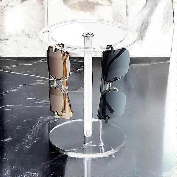 Glasses stand, made of transparent acrylic material, saves desktop space