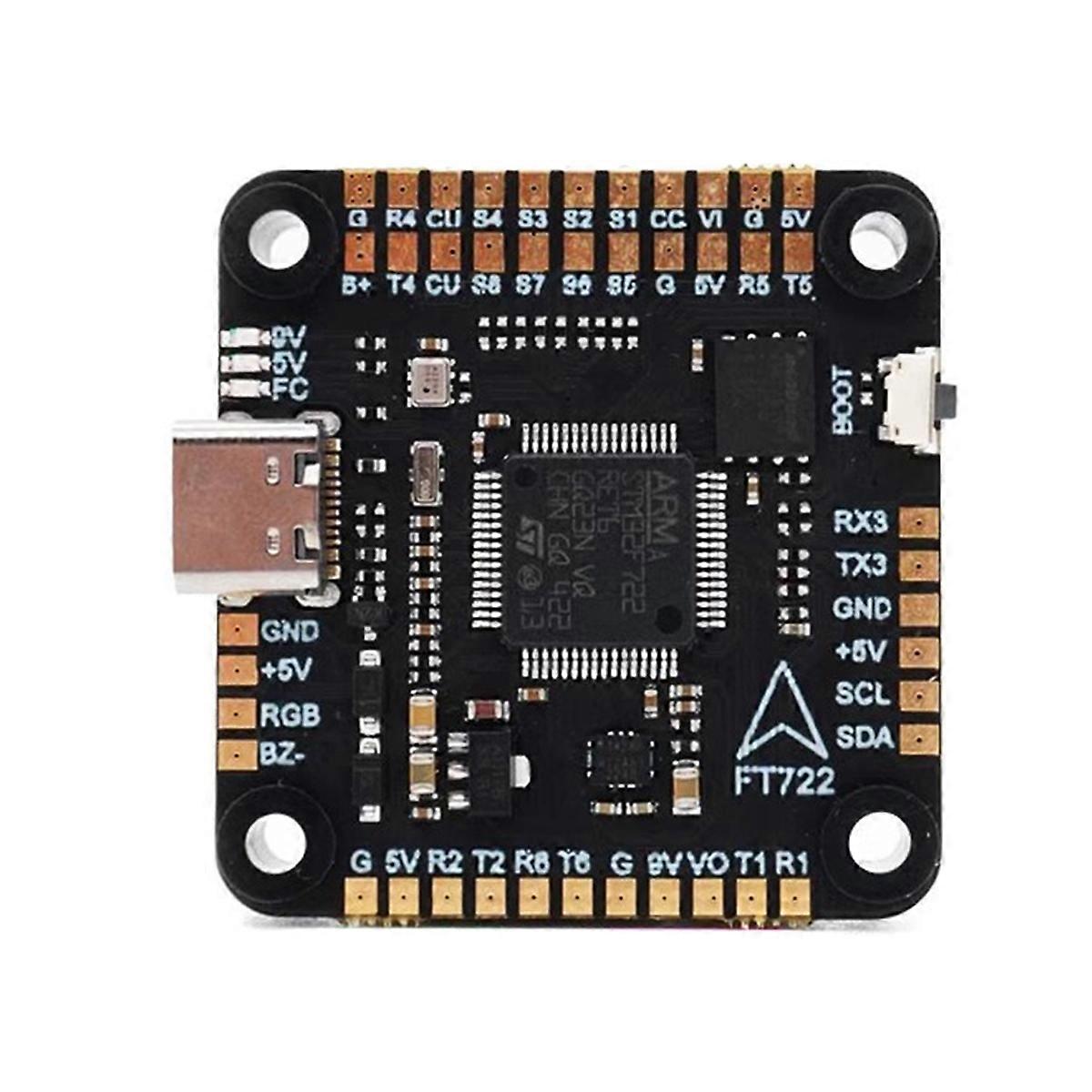 FT-F722X8 PRO Flight Controller Onboard ICM42688 Gyroscope Dual BEC 30.5x30.5mm for RC FPV Drone