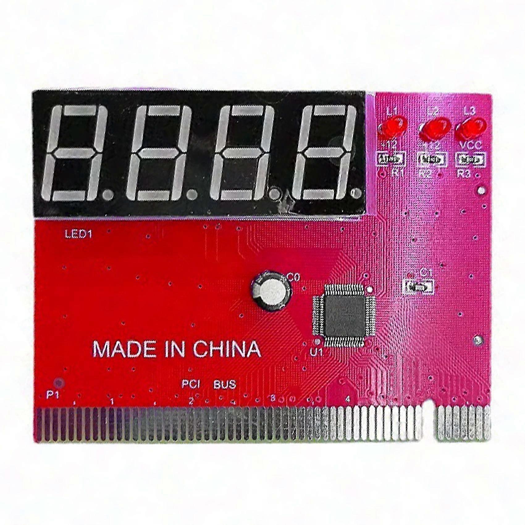 PC Motherboard Diagnostic Card 4-Digit LED Debug Tester PCI Test Analyzer Tool
