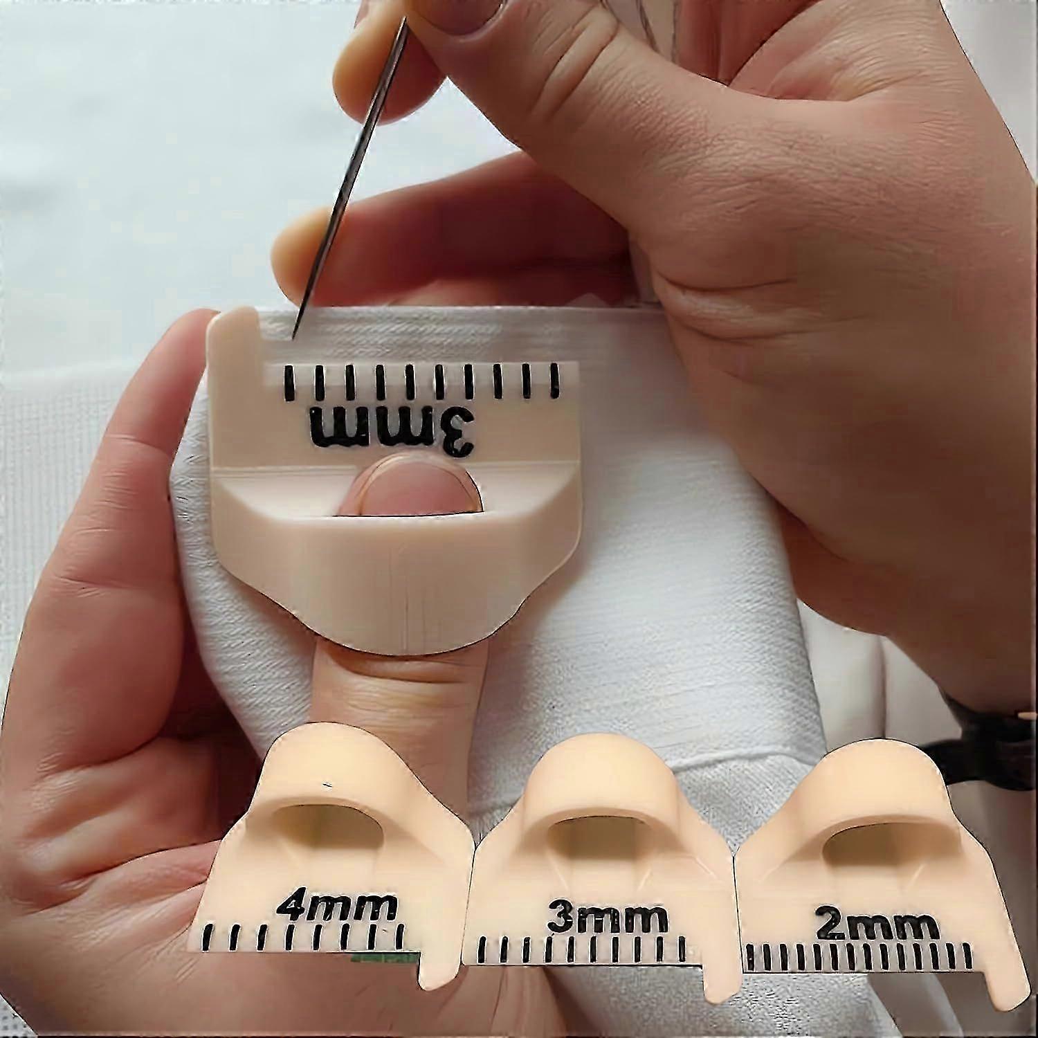 Template for Sewing - 2025 Sewing Template Kit for Consistent Stitches, 3 Sizes Non-Slip Sewing Template, DIY Stitching Guide Tool for Seam Finishing