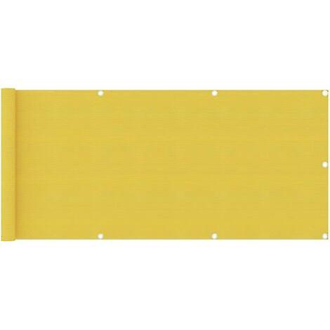 Gelber Balkonschirm 75x300 cm