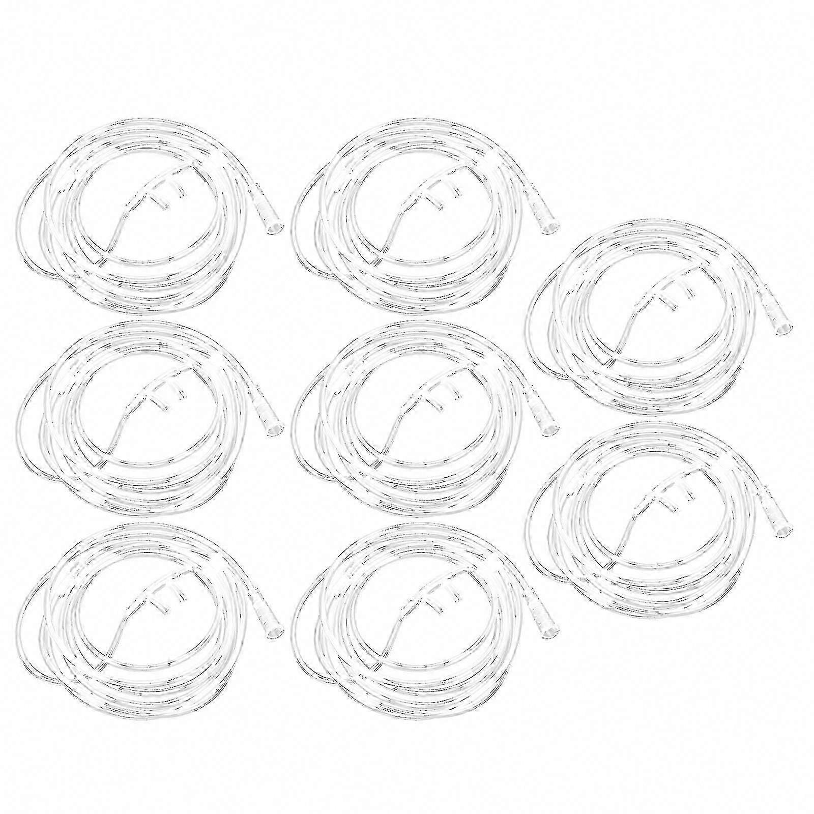 8 Pcs Disposable Nasal Cannula Oxygen Tubing, Single Use Nebulizer Tubing for Oxygen Therapy