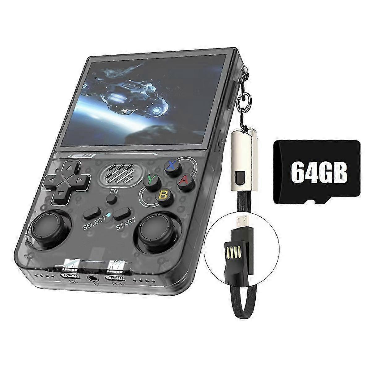 Retro R36XX Handheld Game Console with 64G Memory & 20000+ Games, WiFi Enabled Linux Pocket Video Player, 3.5-inch Screen