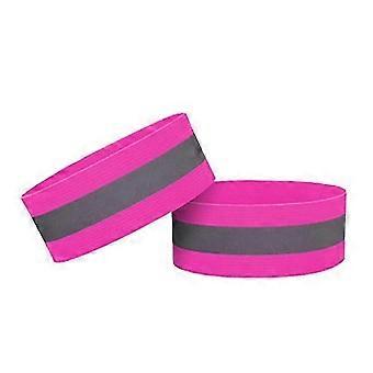 2 Stück 4 cm elastische reflektierende Bänder Sicherheitshandschlaufe für Männer Frauen Läufer Radfahren Gehen
