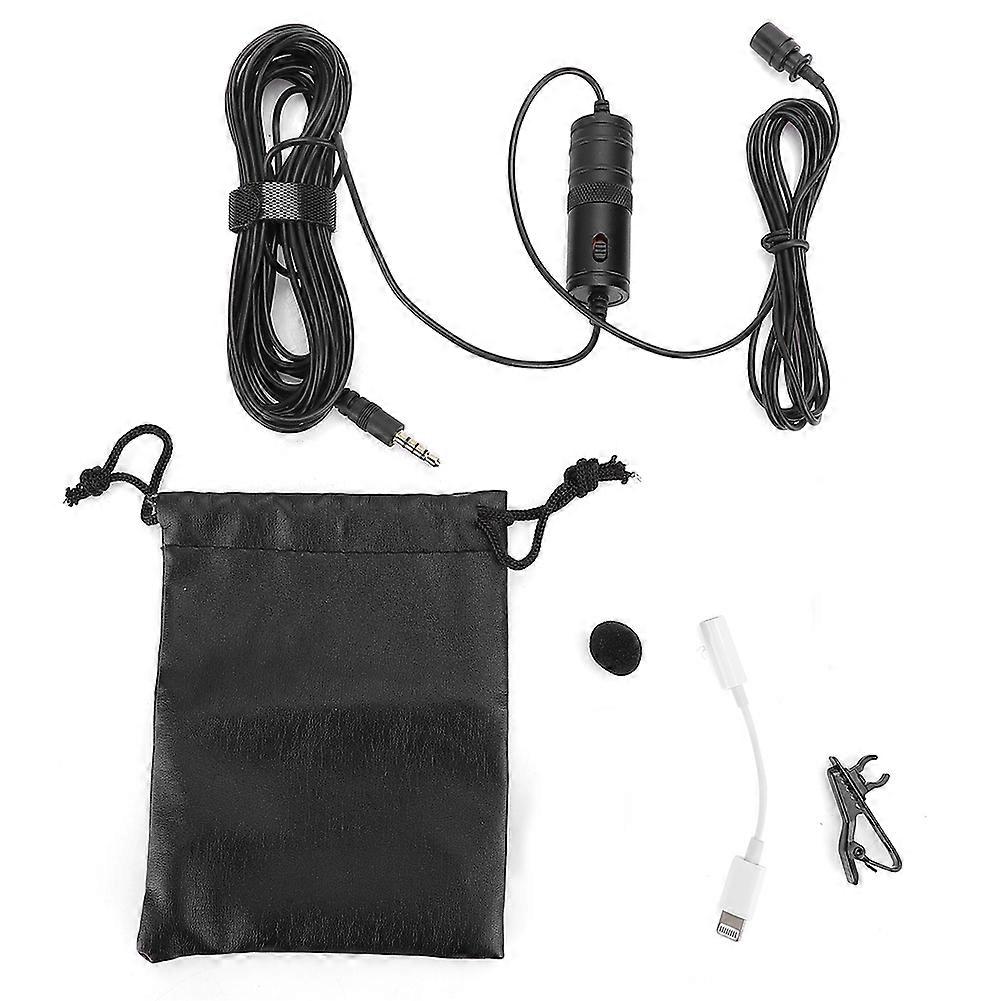 Versatile Mini Collar Clip Microphone for Mobile & PC - Perfect for Karaoke & Live Broadcasts