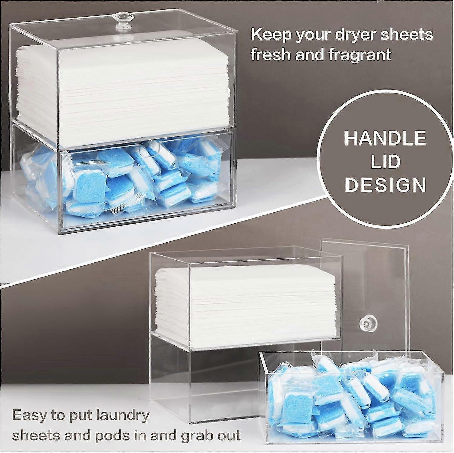 Dryer Sheet Holder for Laundry Room Organization and Storage 2025