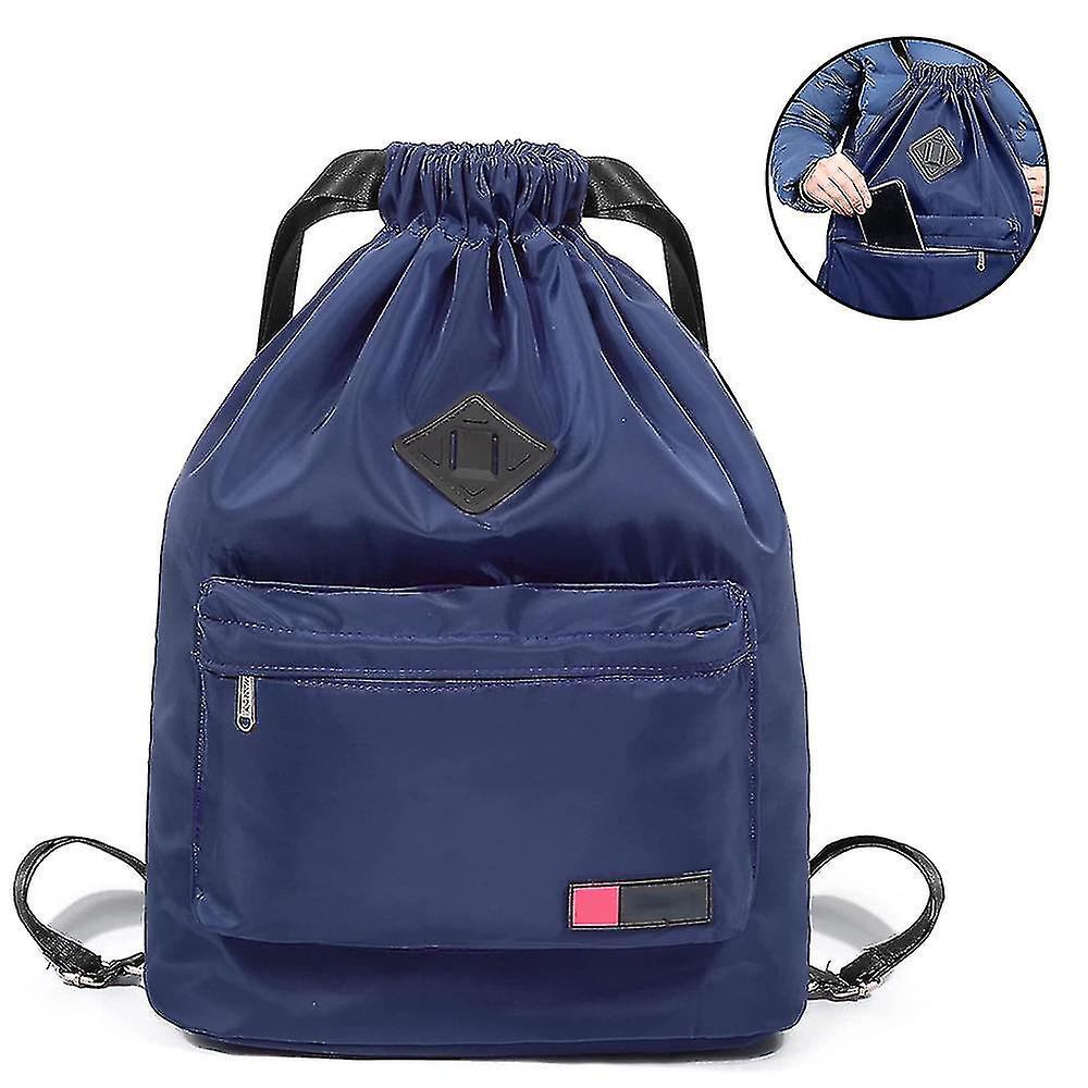 String Backpack With Shoe Pocket, String Bag Sackpack Cinch Ant Nylon Compatible With