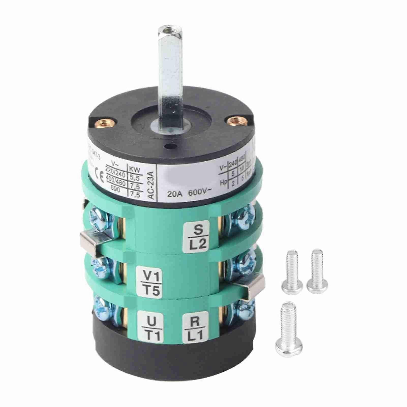 220V/380V Tire Changer Machine Motor Forward Reverse Switch Turn Table Pedal Switch 20A (B)