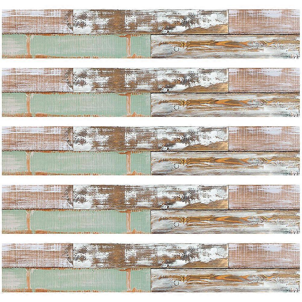 Peel and Stick Floor Tiles Planks for Home Decoration 5Pcs PVC Self Adhesive