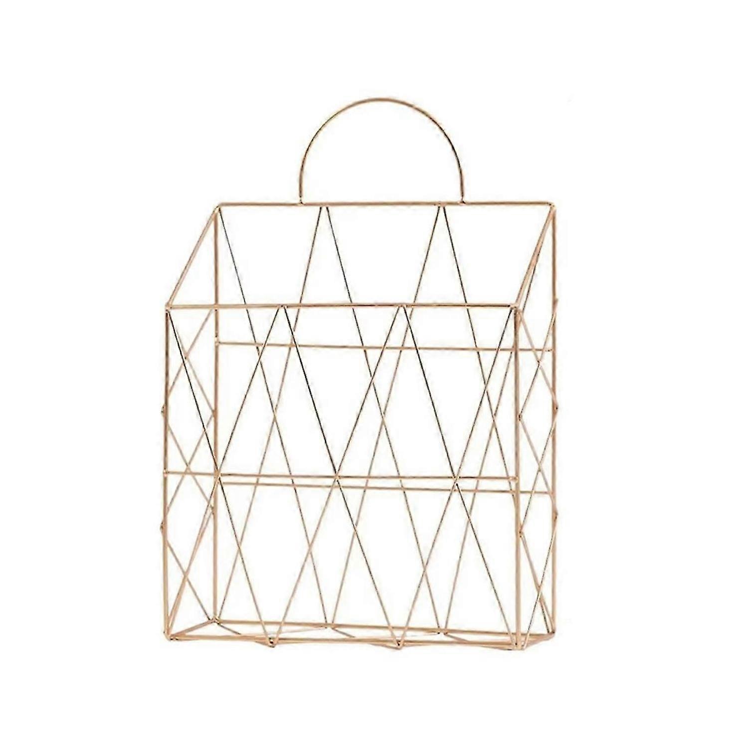 File Organizer Wall Mount Decorative Organizer Vertical Wire Shelf Display Holder Stylish Space Savi