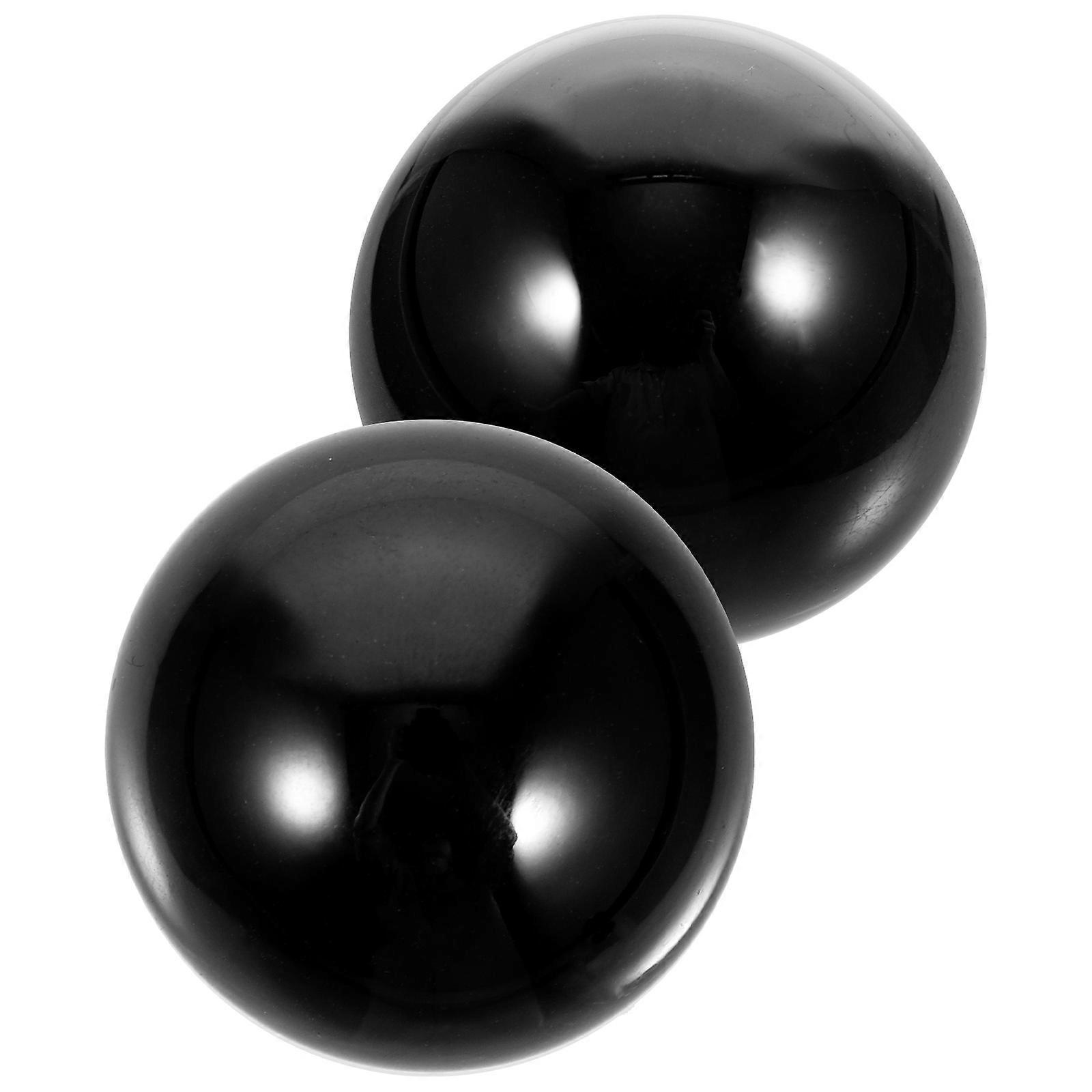 Black Ball for Hand Stress Relief 2Pcs Pack