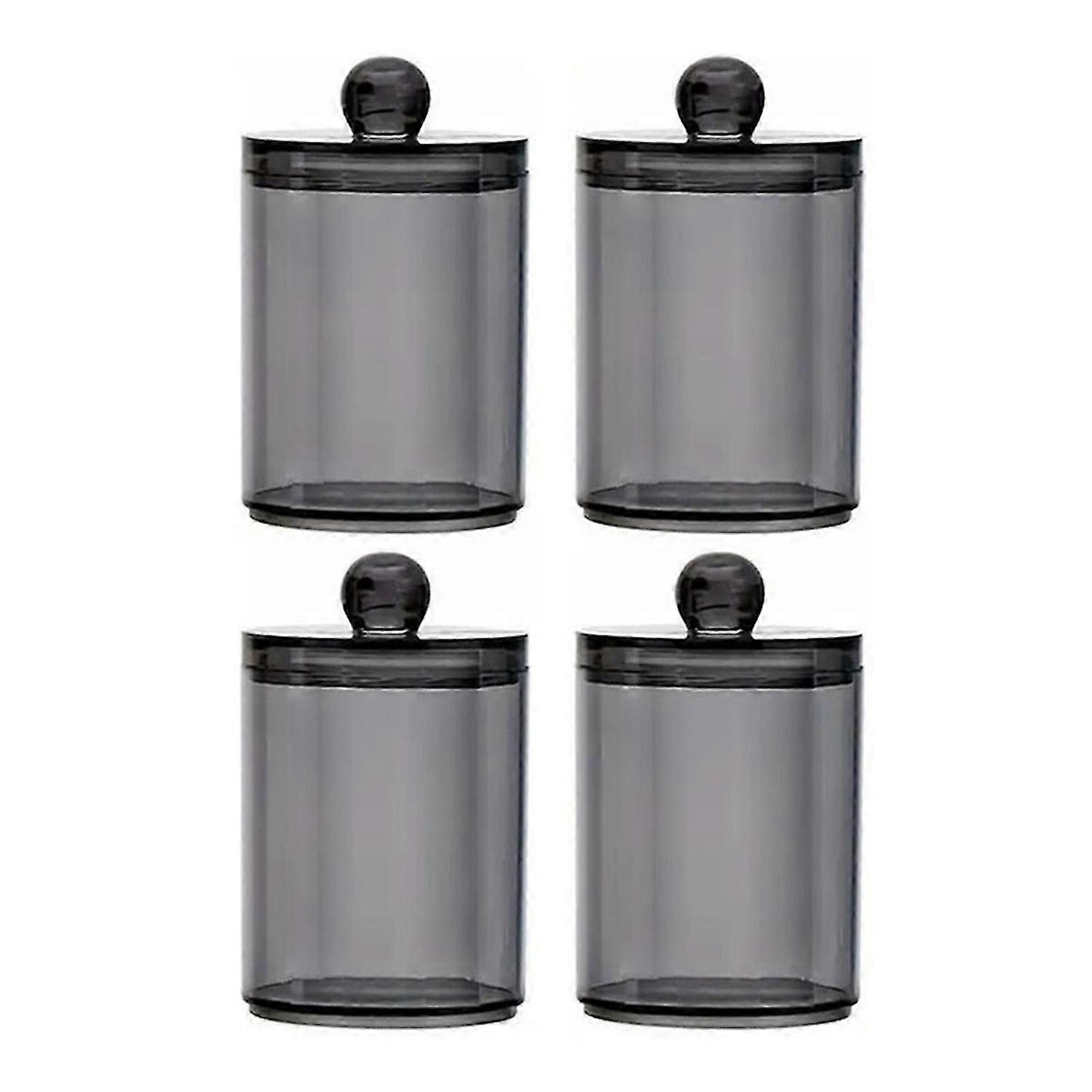 Holder Dispenser Stackable Jars with Storage Lids for Cotton Swabs