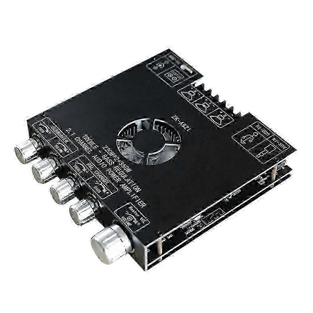 suitable for ZK-AS21 2.1 Channel TPA3255 Bluetooth Digital Power Amplifier Board Module High and Low Tone Subwoofer 220WX2+350W-jc