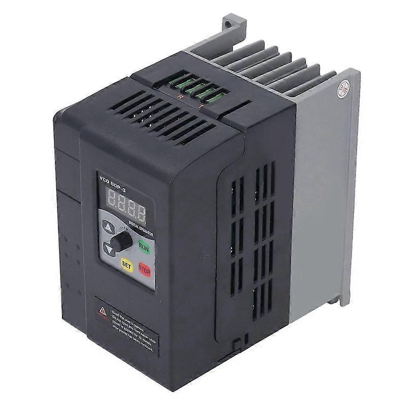Variable Frequency Drive Single to 3 Phase VFD 220‑240V Input 0‑240V Output Motor Control 1.5kw 7A