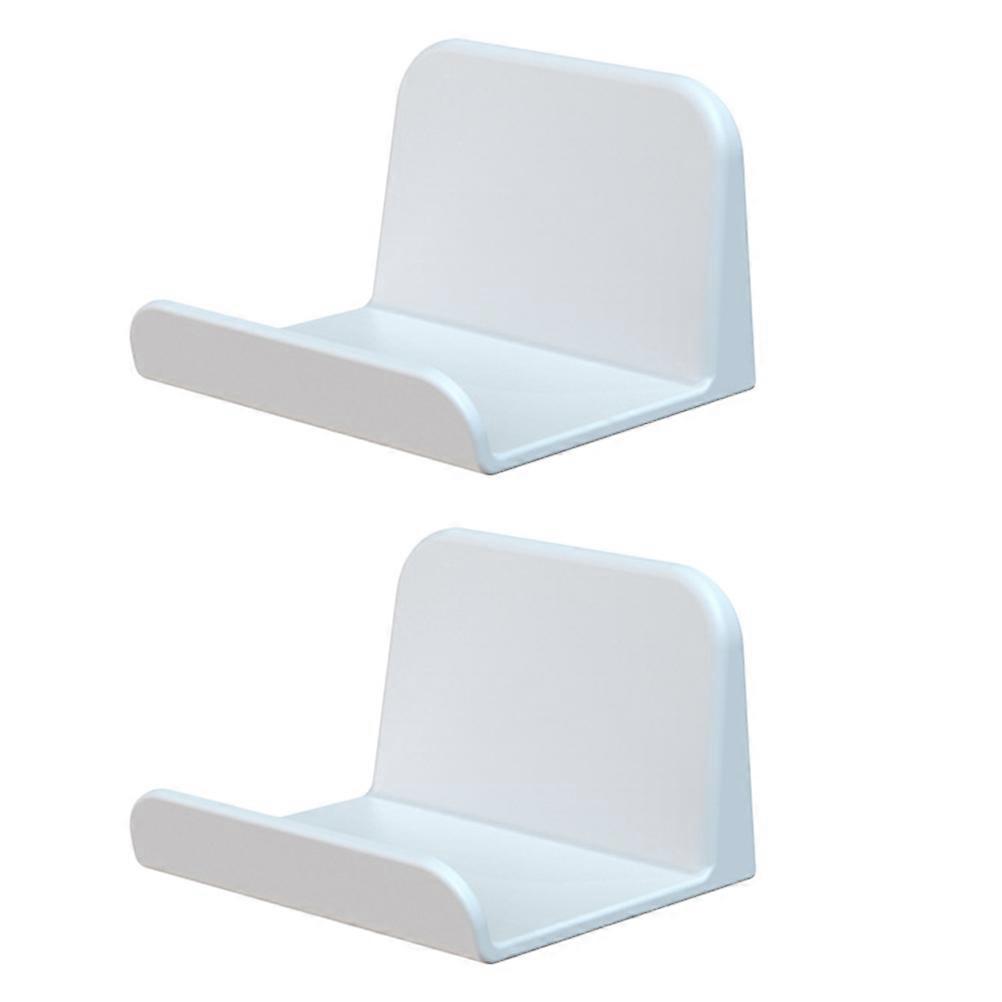 Durable Gamepad Holder Shelf White Gamepad Storage Solution For Gamers Simple Design 1 Pair