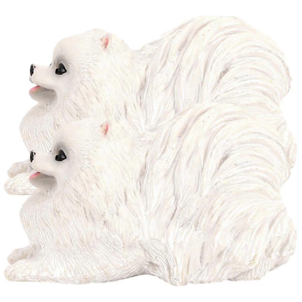 Simulation Dog Model Durable PVC Dog Figurines for Decoration 4Pcs