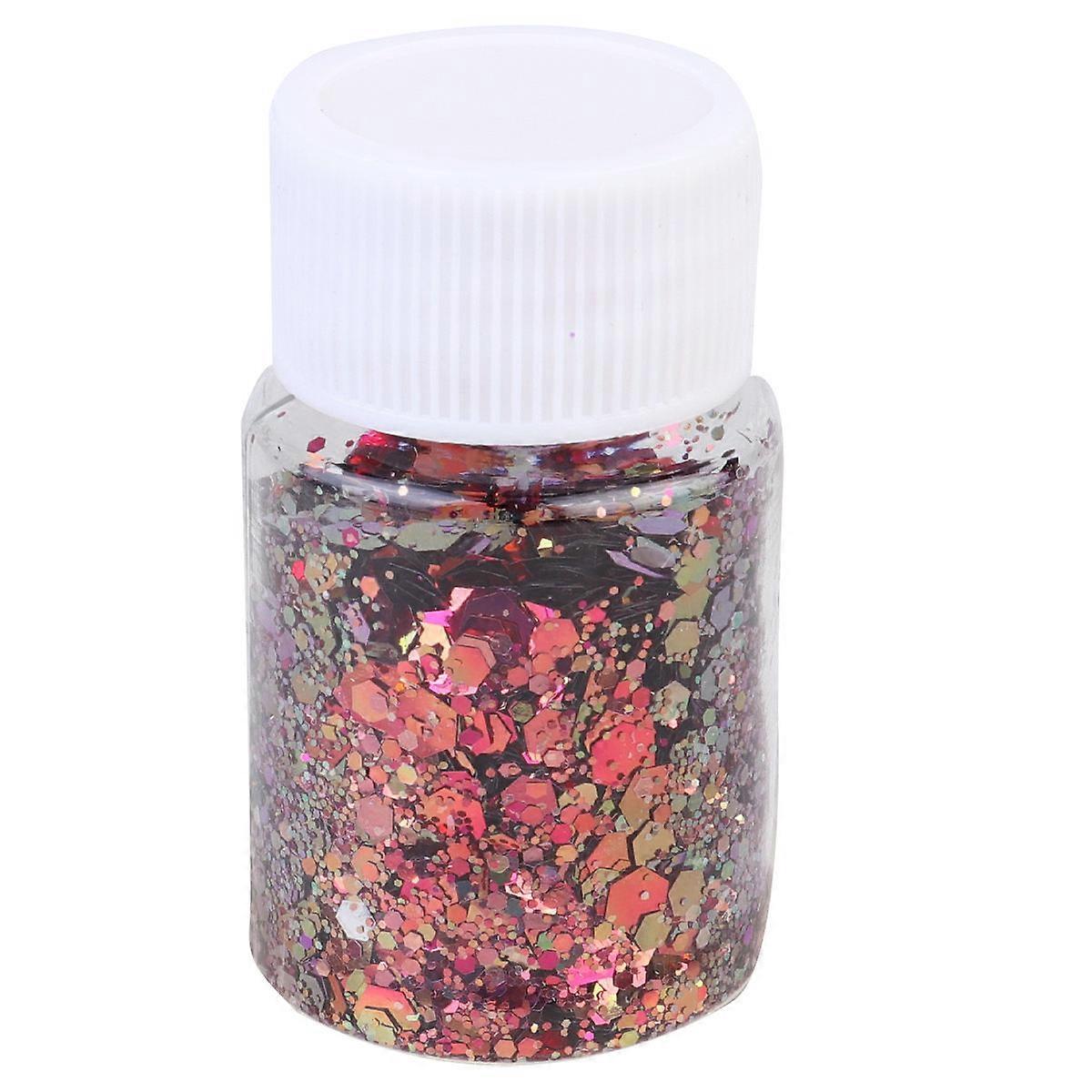Flash Sequins DIY Plastic Drop Filler for Epoxy Material Bag 1Set Pink Decor