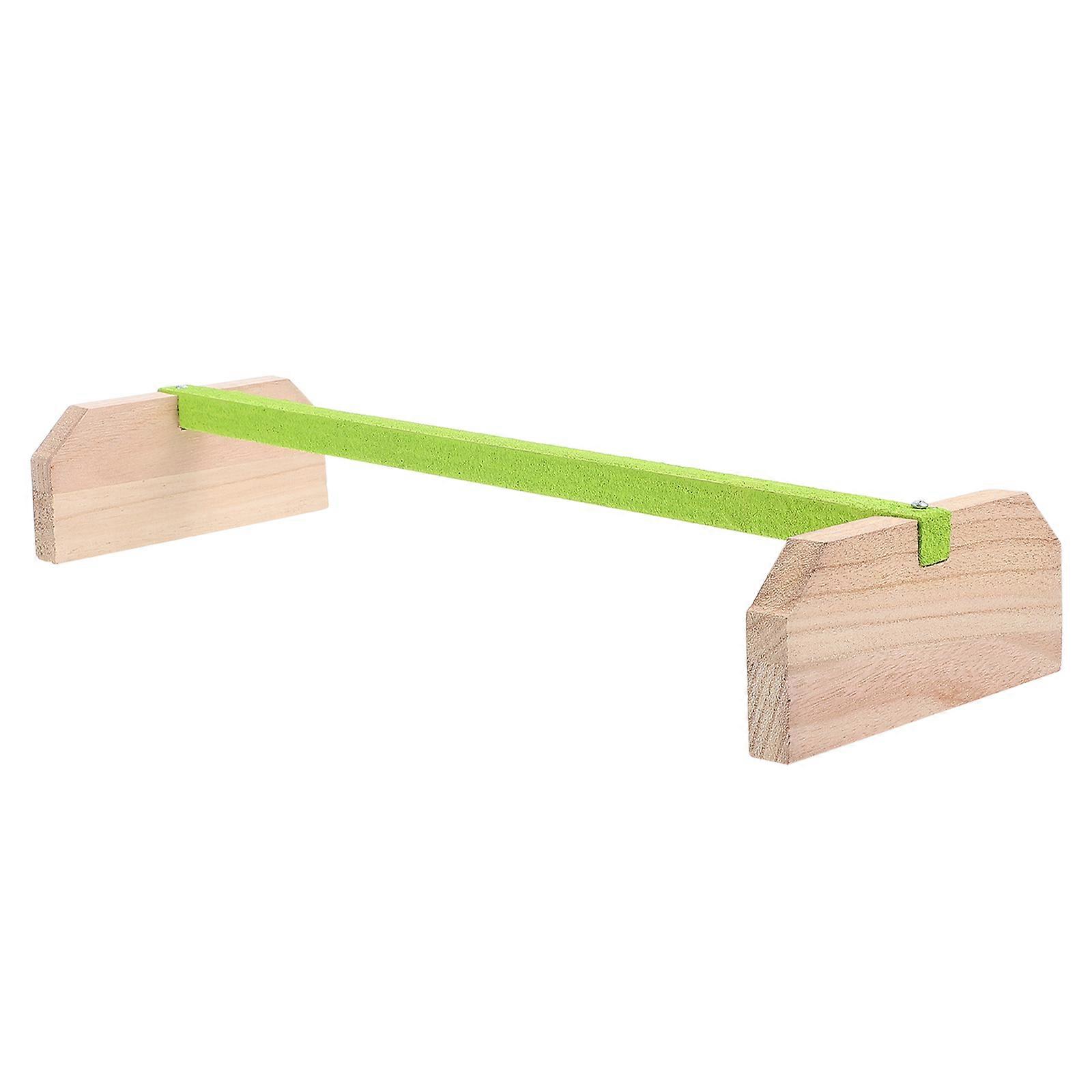 Parrot Wooden Standing Frame for Pet Hen 3Pcs Farm Use Green