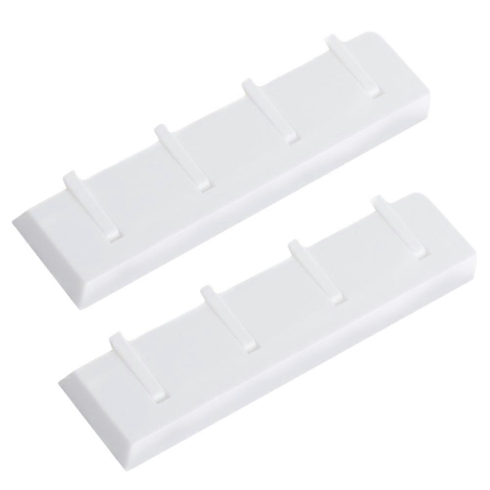 Plastic Hook Wall Mounted Hangers for Home 4Pcs Foldable Hook Rail