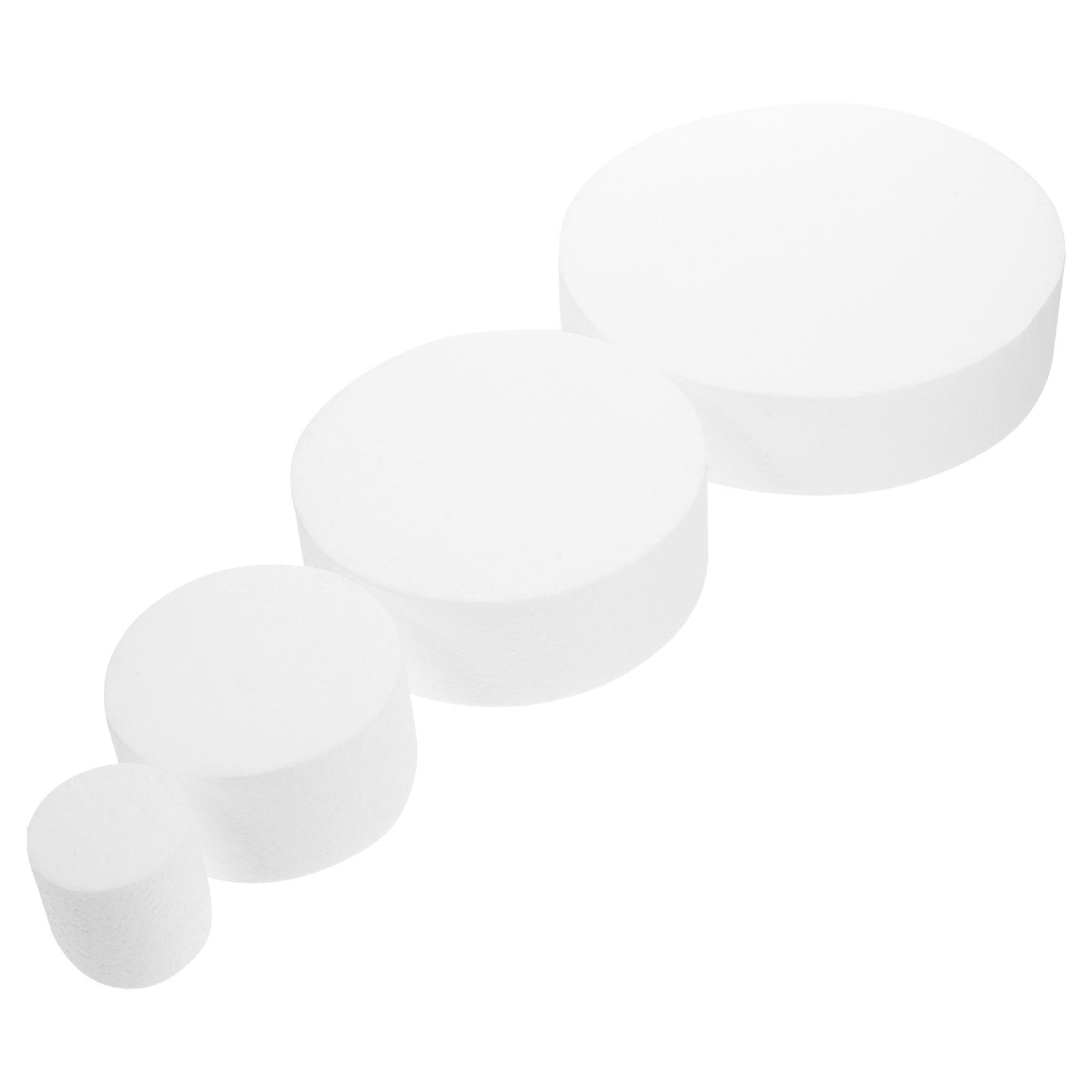 Fake Cake Foam Cake Model for Baking Practice 16Pcs White Set