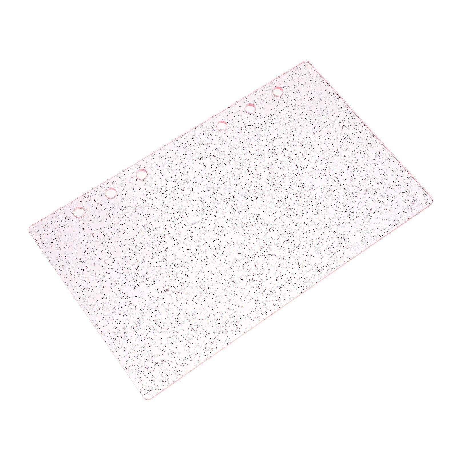 Practical 6-Hole Acrylic Cover Set For Binders And Planners Perfect For Office And School Use 3Pcs